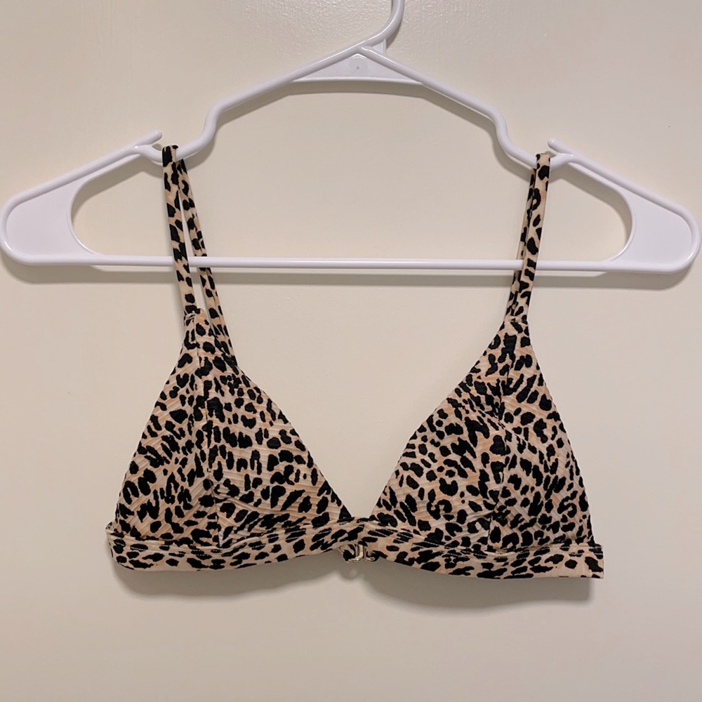 Hollister Cheetah Print Bikini Top